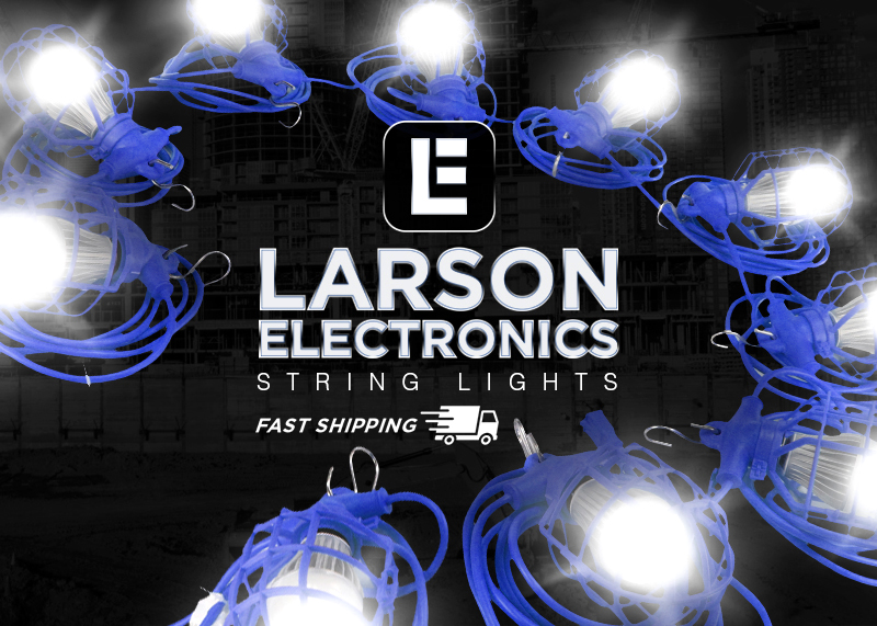 String Lights for Temporary Work Site Lighting Larson Electronics