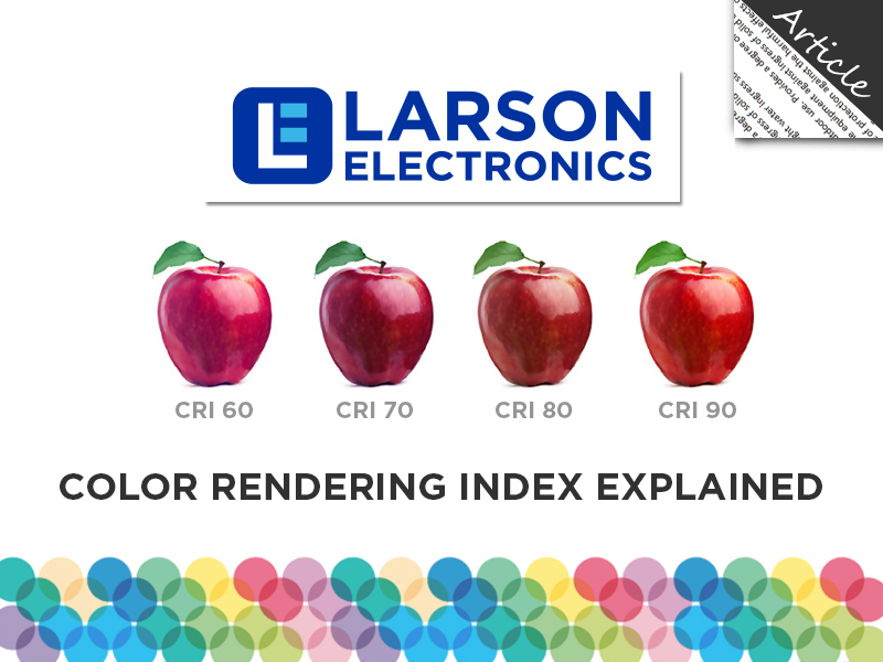 CRI: شرح مؤشر تجسيد اللون - Larson Electronics